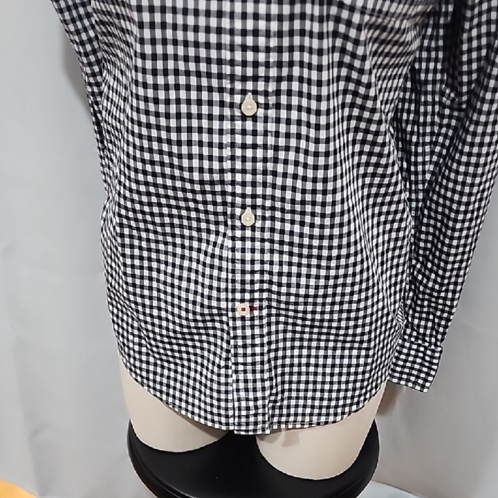 Tommy Hilfiger Black and White Checkered Shirt - Picture 3 of 3